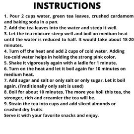 Alif Premium Kashmiri Namkeen Tea 500g,(250gx2) Noon Chai, Pink Tea, Sheer Chai, Samovar Tea