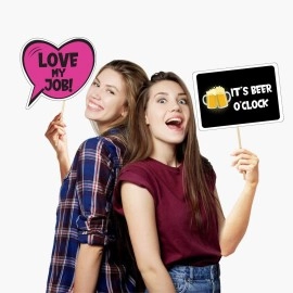 Festiko Corporate-Props for Party & Celebration Theme Photo Booth Props (Set of 12)