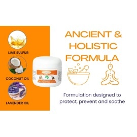 Classic\'s Lime Sulfur Pet Skin Ointment (2 oz) - Pet Care and Veterinary Treatment Against Ringworm, Mange, Lice, Flea, Itchy and Dry Skin - Safe Cream Ointment for Dog, Cat, Puppy, Kitten, Horse