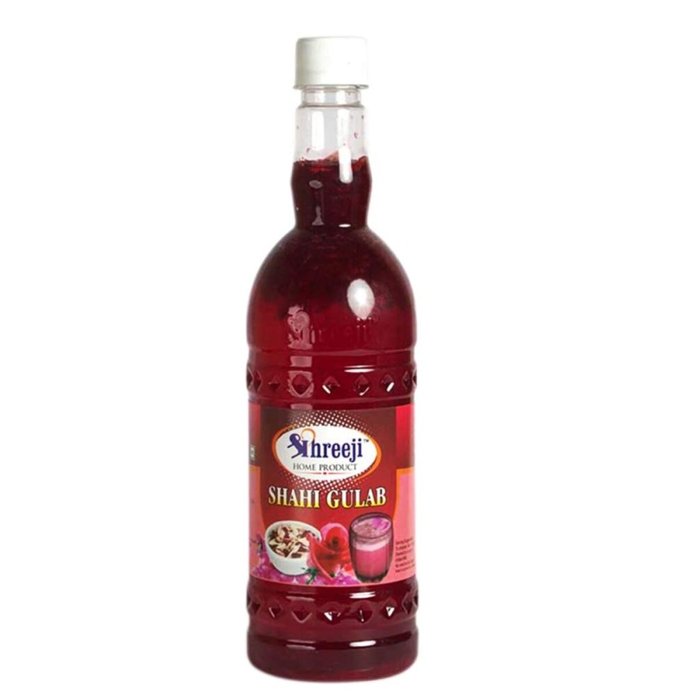 SHREEJI Shahi Gulab Syrup Mix with Milk for Making Juice Pet Bottle, 750