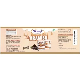 SHREEJI Tiramisu Syrup Mix with Milk for Making Milkshake Pet Bottle, 750