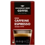 COLOMBIAN BREW COFFEE High Caffeine Espresso Instant Powder, Strong, 50g