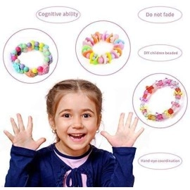 SYGA Acrylic DIY Beads 24 Grid Kits for Jewelery Headband Making, Bracelet Making Kit, Assorted Colors Bead Set for Necklace Kits for Kids (Beads_QL-0012)