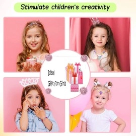 SYGA Acrylic DIY Beads 24 Grid Kits for Jewelery Headband Making, Bracelet Making Kit, Assorted Colors Bead Set for Necklace Kits for Kids (Beads_QL-0012)