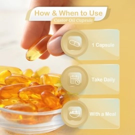 Holy Natural - The Wonder of World Castor oil Capsules 60 Softgel Capsule