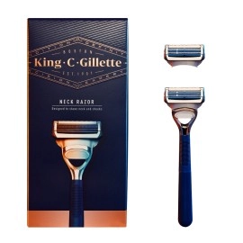 King C. Gillette Neck Razor Blades, 4 Count