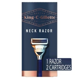 King C. Gillette Neck Razor Blades, 4 Count