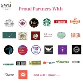 Swa Artisanal Syrups Jamun Kala Khatta 250Ml Liquid, 100% Natural, Makes 10-15 Drinks, Perfect For Cocktails/Mocktails/Lemonades/Ice Gola/Craft Coffees