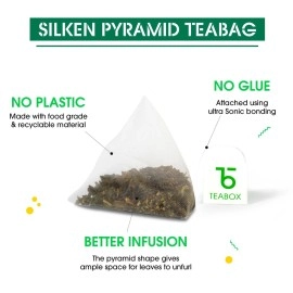 Teabox Wellness Green Tea Sampler Pack - 20 Assorted Tea Bags, 10 Flavors  2 Each | Whole Leaf, 0% Bitterness | Green Tea Variety Pack for Every Mood