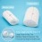 MAYCREATE Silicone Gel Toe Protector Cover Caps for Painful Blisters Corns - 3 Pairs (L, Milky White)