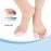 MAYCREATE Silicone Gel Toe Protector Cover Caps for Painful Blisters Corns - 3 Pairs (L, Milky White)