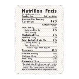 Jabsons Chana Sattoo Plain - 500g (Pack of 6) | Natural & Gluten Free Chana Sattu | Sattoo Drink Powder I High Fiber