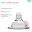 Luv Lap Anti-Colic Natura Flo Teat/ for Wide Neck Bottle,2Pcs Medium Flow, 3M+, Made of Soft & Flexible Silicone, Mimics Breastfeeding, Leak Proof, Bpa Free, Comes with Sturdy Base