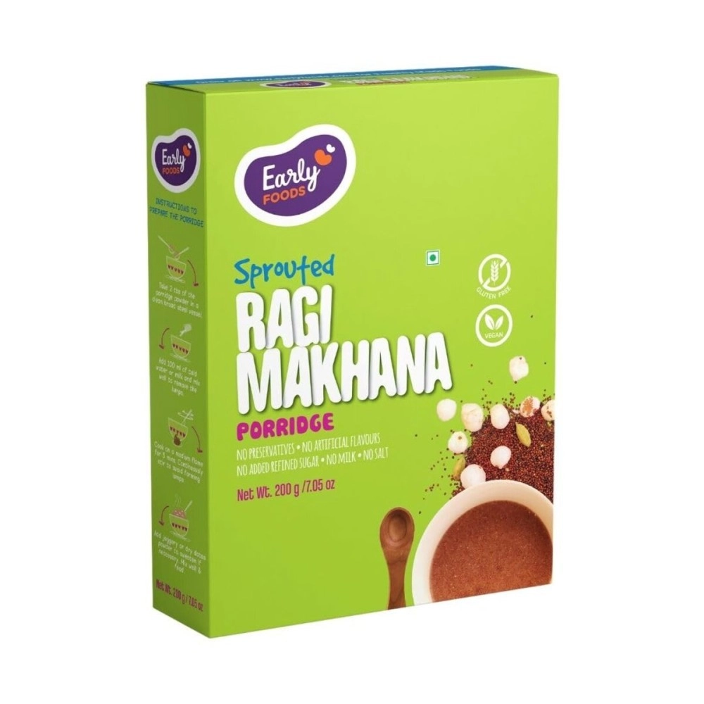 Early Foods - Sprouted Ragi & Makhana Porridge Mix, 200g