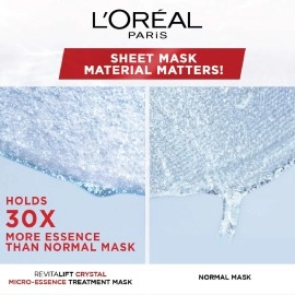 LOral Paris Revitalift Crystal Micro-Essence Sheet Mask, 25g