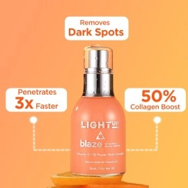 Light Up Beauty Thd Ascorbate Vitamin C Face Serum | Vitamin C Serum For Glowing Skin | Vit C Serum With Hyaluronic Acid For Men & Women | Suitable For All Skin Types - 30Ml