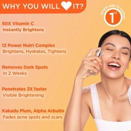 Light Up Beauty Thd Ascorbate Vitamin C Face Serum | Vitamin C Serum For Glowing Skin | Vit C Serum With Hyaluronic Acid For Men & Women | Suitable For All Skin Types - 30Ml