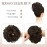 FESHFEN Hair Bun Extensions Messy Curly Hair Scrunchies Plus Size Hairpieces Synthetic Donut Updo Hair Pieces for Women Girls 1.94oz
