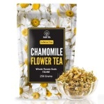 BLUE TEA - Chamomile Tea For Sleep - 250gm - 250 Cups || CALMING TEA || Sleep Support - Herbal Tea - Caffeine Free - Flower Based - Non-Bitter - Non-GMO - Natural | Featured In Shark Tank | Zipper