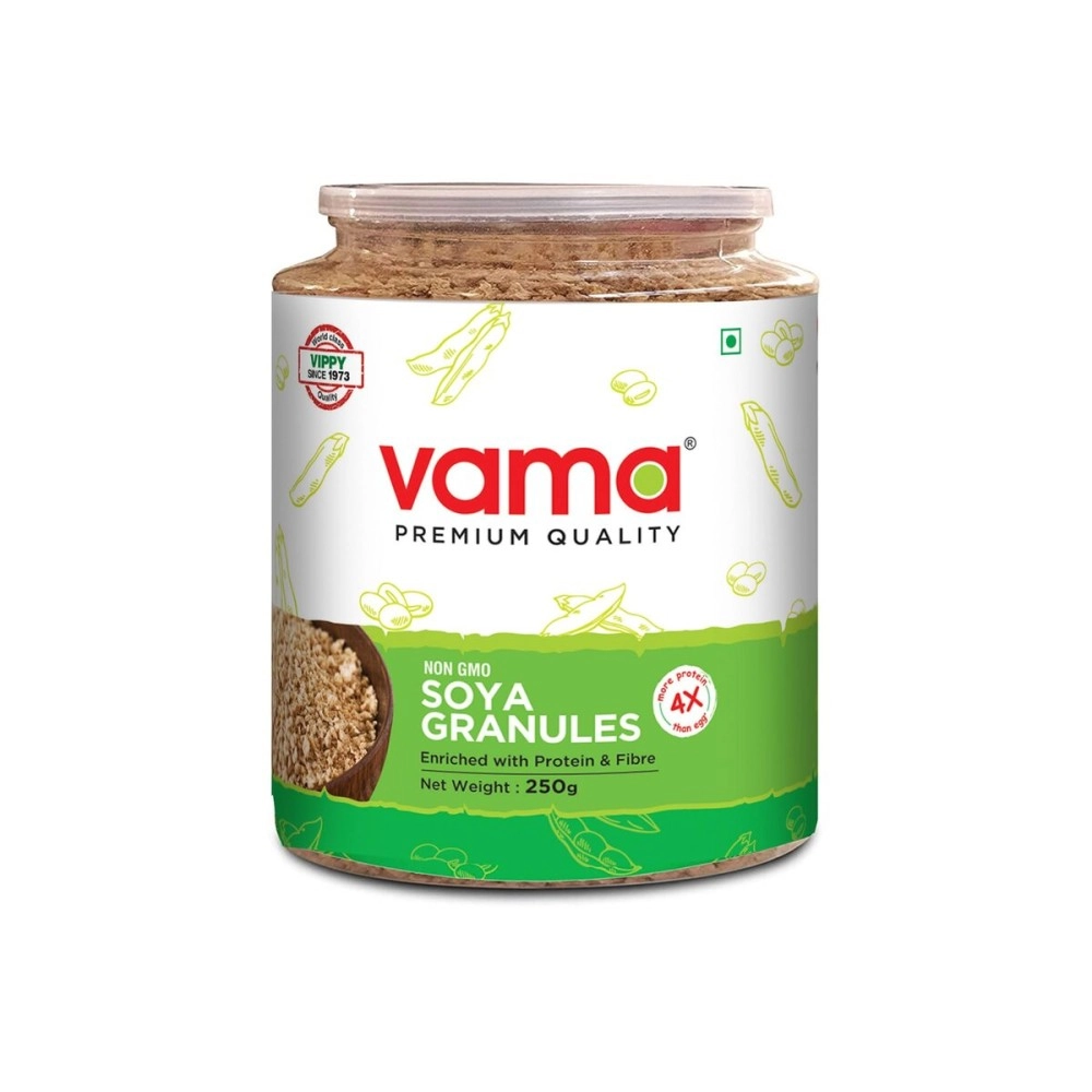 Vama Soya Mince-Granules 99% Fat-free Gluten-free Nutrient-Rich Healthy Products 250g