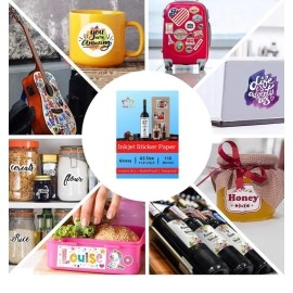 True-Ally A3 Size Glossy Self Adhesive Vinyl Sticker Photo Paper for Inkjet Printer (White) Waterproof, Dries Quickly, Tear Resistant DIY Sticker Printing Art (A3-50 Sheets)