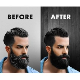 Urbangabru Beard Color with Henna Power for Men, 70g - Black (Pack of 1)