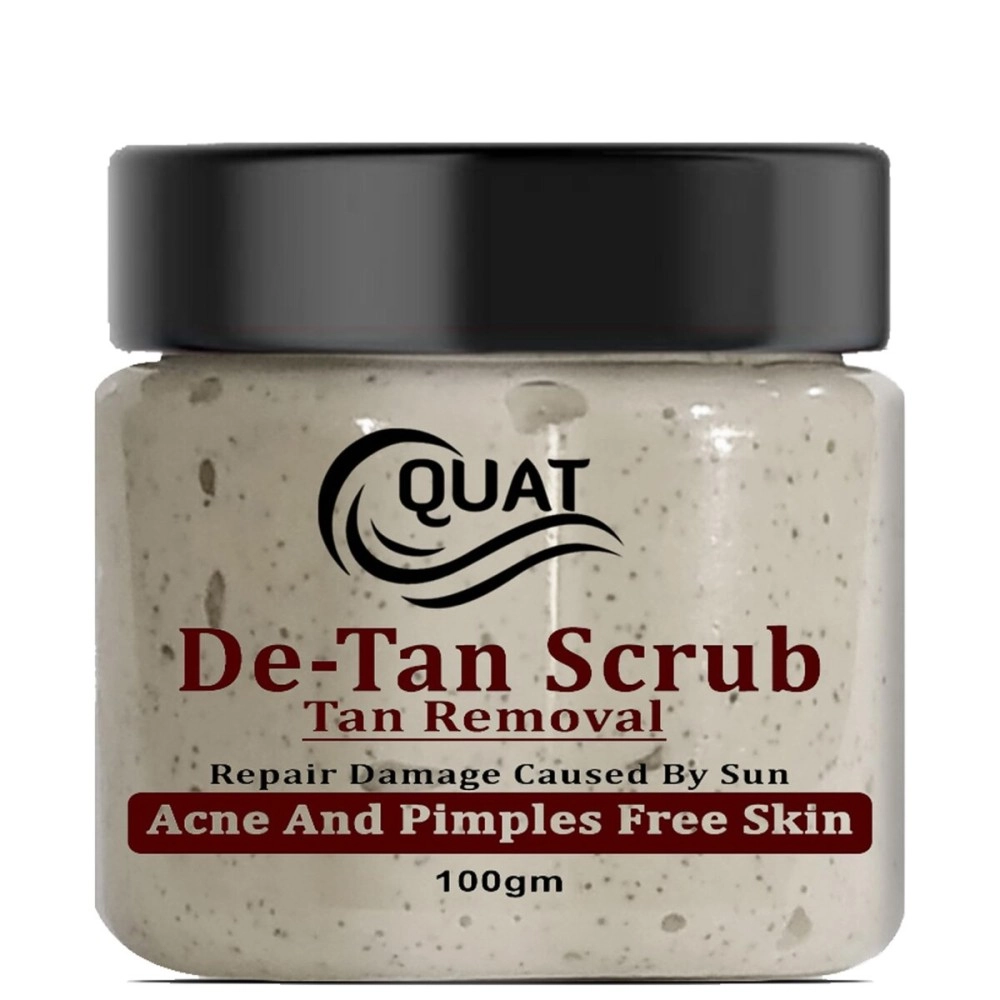 Quat De-Tan Face Scrub For Natural Glowing And Pimple Free Skin For men and women(100 Gm)