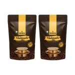 Continental Malgudi Filter Coffee 500gm Pouch (PACK OF 2) | (80% Coffee - 20% Chicory) | Traditional South Indian Filter Coffee Powder | Freshly Roasted Ground Coffee | 500gm*2-1kg