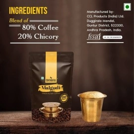 Continental Malgudi Filter Coffee 500gm Pouch (PACK OF 2) | (80% Coffee - 20% Chicory) | Traditional South Indian Filter Coffee Powder | Freshly Roasted Ground Coffee | 500gm*2-1kg