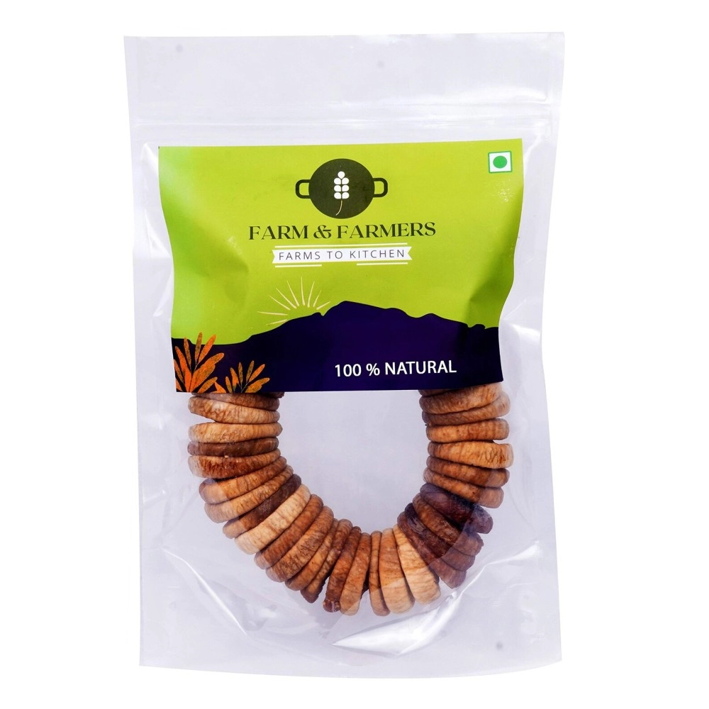 Farm & Farmers And ers Natural Organic Dry Fig/Anjeer, 250 gm