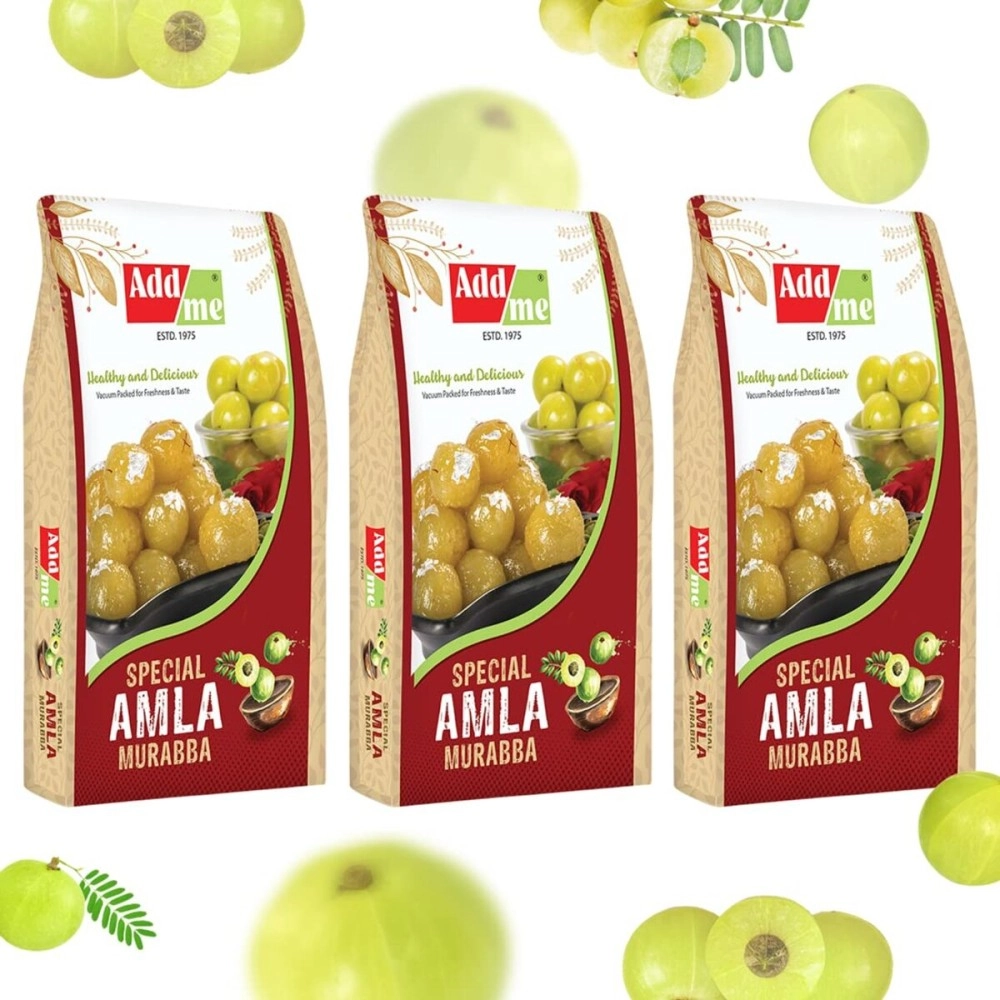 add me Amla murabba Dry King Size 3KG Without Sugar Syrup fine Quality murraba 3 x 1kg Vacuum Pack