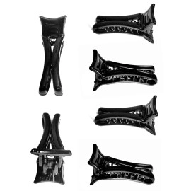 BHARATGAURAV - Hair Accessories Plastic Banana Clips/Clutch for Girls and Women (Pack of 6,Black)