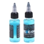 Line Art Tattoo Blue Soap Cleansing Soothing Solution 1oz Bottle