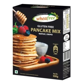Wheafree Gluten Free Pancake Mix (Pack of 2 x 500g each) | Make Waffles, Pancakes and Crepes | Lactose Free | Neutral Balanced Flavour | Quick and Easy to Make