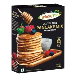 Wheafree Gluten Free Pancake Mix (Pack of 2 x 500g each) | Make Waffles, Pancakes and Crepes | Lactose Free | Neutral Balanced Flavour | Quick and Easy to Make