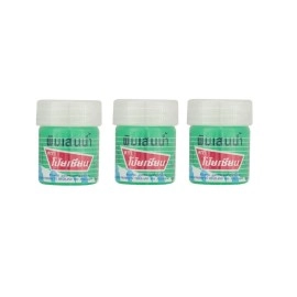 Poy-Sian Pim Saen Balm Oil Nasal Inhaler Inhalant Relief Dizzy Faintness 8 cc. 8ml (Pack of 3)
