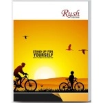 Rush 452 Pages A4 Size Notebook - Single Line Ruled (29 x 21 cm) | Ruled notebooks for Writing | Register Notebook for Students | Pack Set of 1 | Copy for Students