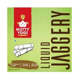Nutty Yogi Liquid Jaggery, Indian Original Gur, Gud, 200ml (Pack of 1)