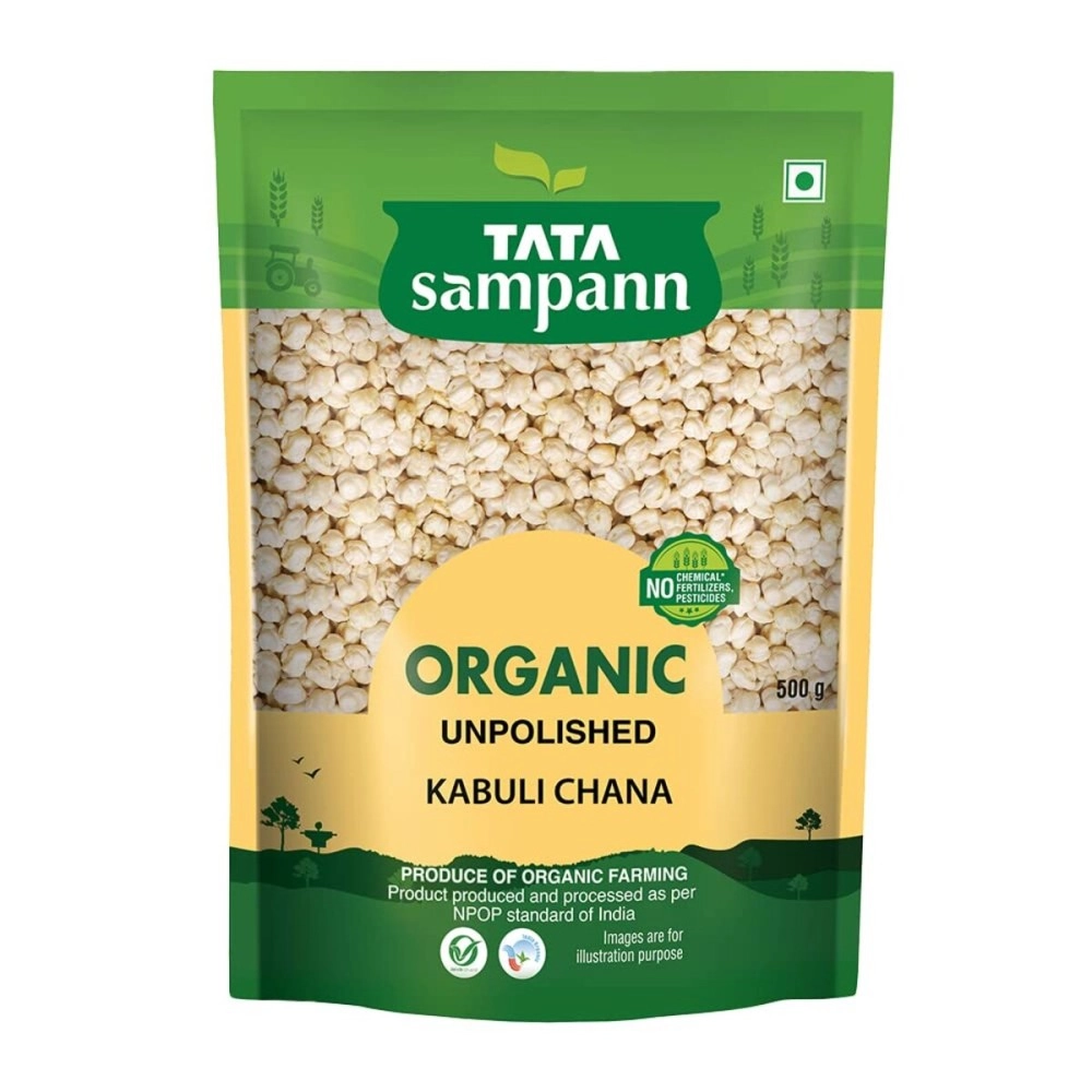 TATA Sampann Organic Kabuli Chana, 500g