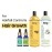 Rey Naturals hair oils combo/hair care kit (Castor oil + Coconut oil + Tea tree oil + Rosemary oil) controls hairfall - For healthy hair - No Mineral Oil, Silicones & Synthetic Fragrance