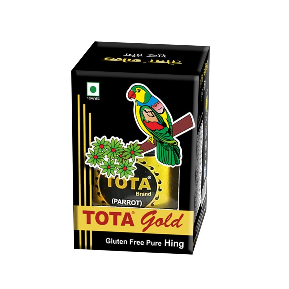 TOTA Gold 100% Pure Hing Crystals - 100% Natural Gluten Free Heeng / Asafoetida Granule (Nothing Else Mixed) - 10 Gm