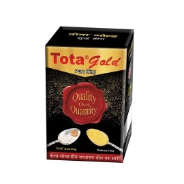 TOTA Gold 100% Pure Hing Crystals - 100% Natural Gluten Free Heeng / Asafoetida Granule (Nothing Else Mixed) - 10 Gm