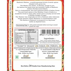 Sancha Tea Boutique Kashmiri Kahwah Tea (75+Cups) 100% Rainforest Alliance Certified Real Spices, Desi Kahwa, Detox Green Tea