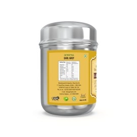 Getmytea Earl Grey Leaf Tea Can 100g | High Aroma Bergamot Tea | Natural Citrus flavour | Black Leaf Earl Grey Tea Can | Serve Hot or Cold | 100g can (50 Plus Cups)