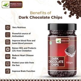 Prizex Dark Chocolate Chips | Choco Chipps 150gm