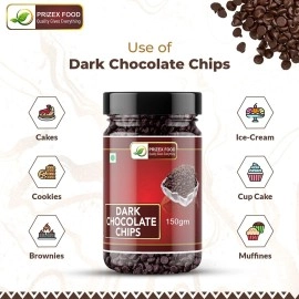 Prizex Dark Chocolate Chips | Choco Chipps 150gm