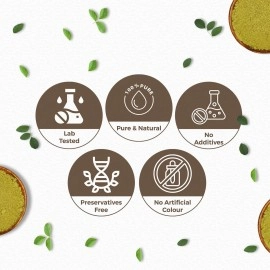 CARMEL ORGANICS Indigo Leaves Powder (340 Grams) - Natural Hair Colorant for Black/Brown, Includes Gloves & Cap, No Added Colors or Preservatives, Avuri Akulu, Indigofera Tinctoria