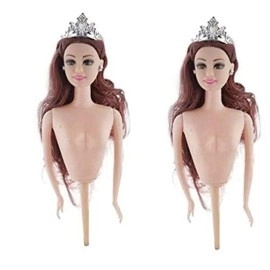 Royals Plastic Doll Topper for Birthday Cake , 2pc, Random Colour
