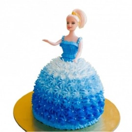 Royals Plastic Doll Topper for Birthday Cake , 2pc, Random Colour