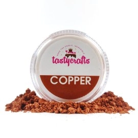 Encrust Ventures Tasty crafts Luster Dust | Pearl Dust | Edible Product for Cake Dcor | Sparkling Effect | topping | Glittering Shiner Dust | For Decorative Use, 4.25 gm - Copper